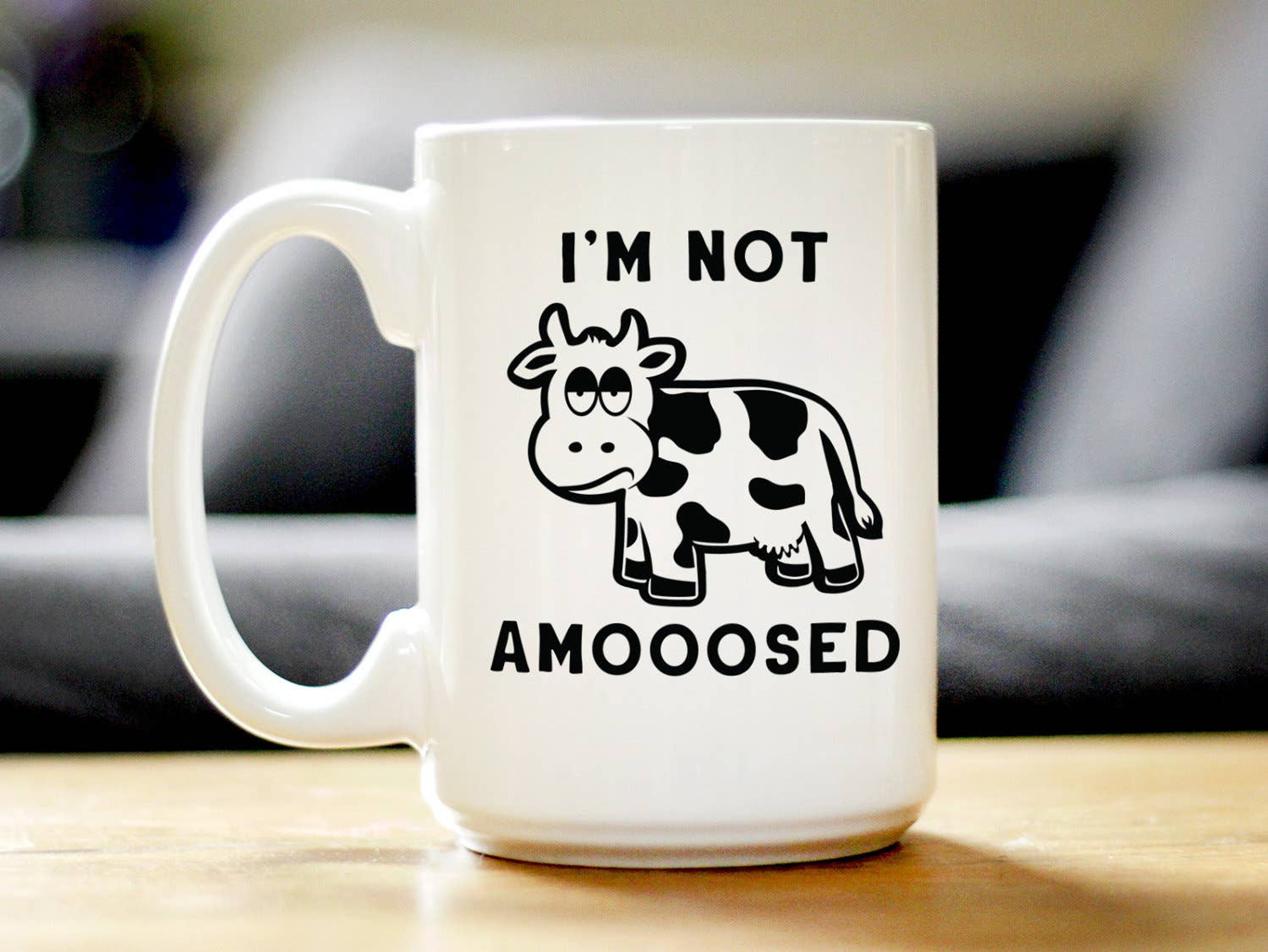 Not Amoosed Coffee Mug - Cow Gifts and Decor Bevvee