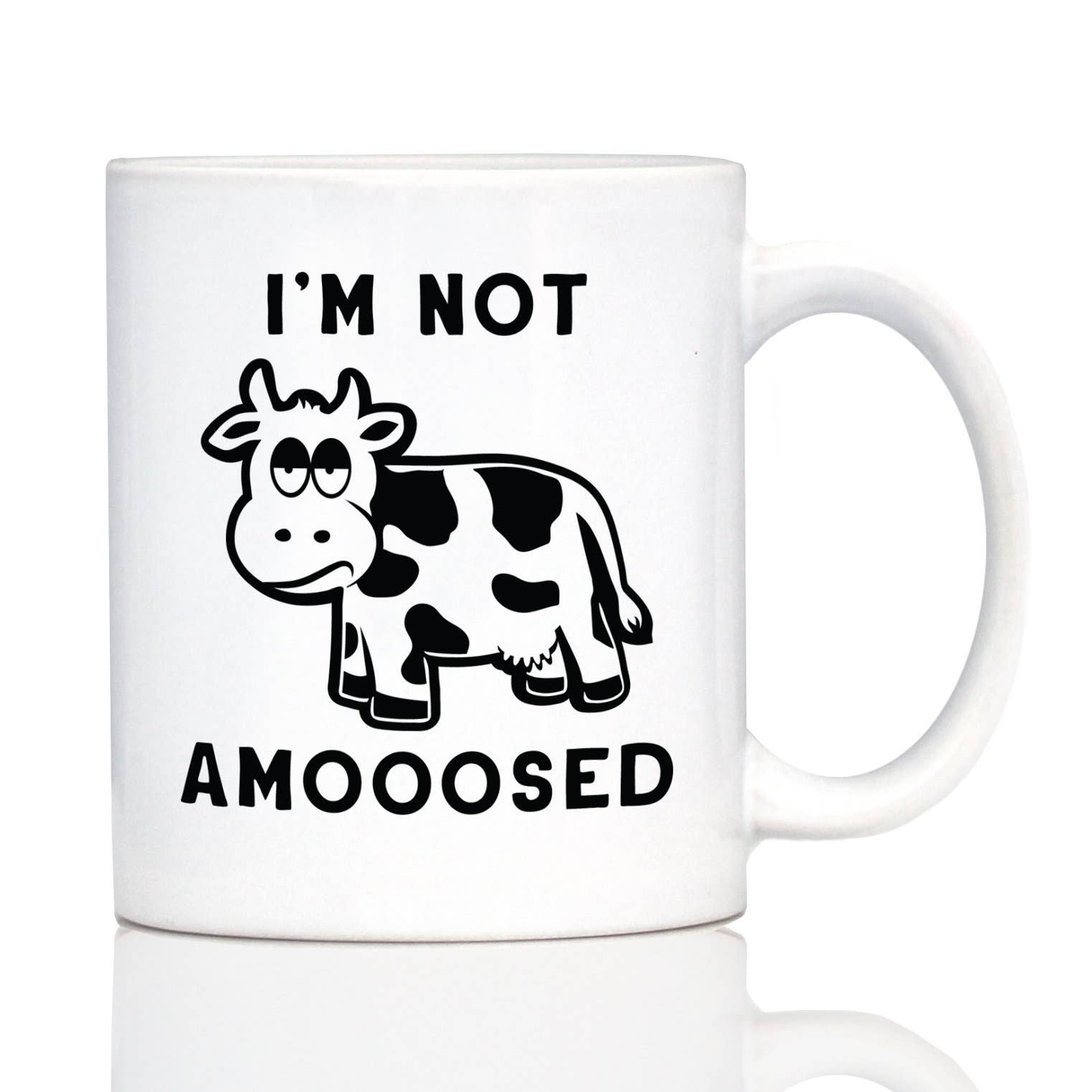 Not Amoosed Coffee Mug - Cow Gifts and Decor Bevvee