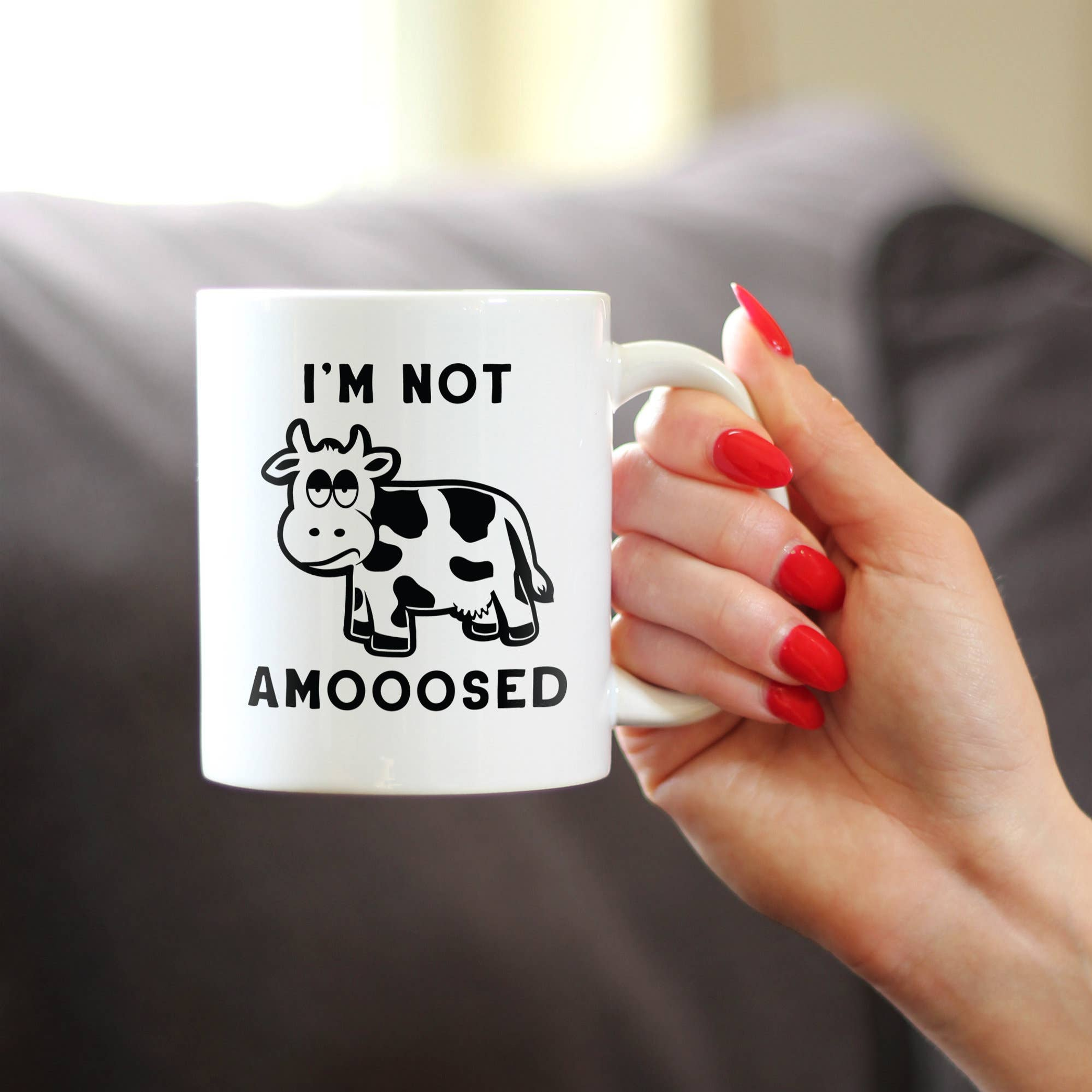 Not Amoosed Coffee Mug - Cow Gifts and Decor Bevvee
