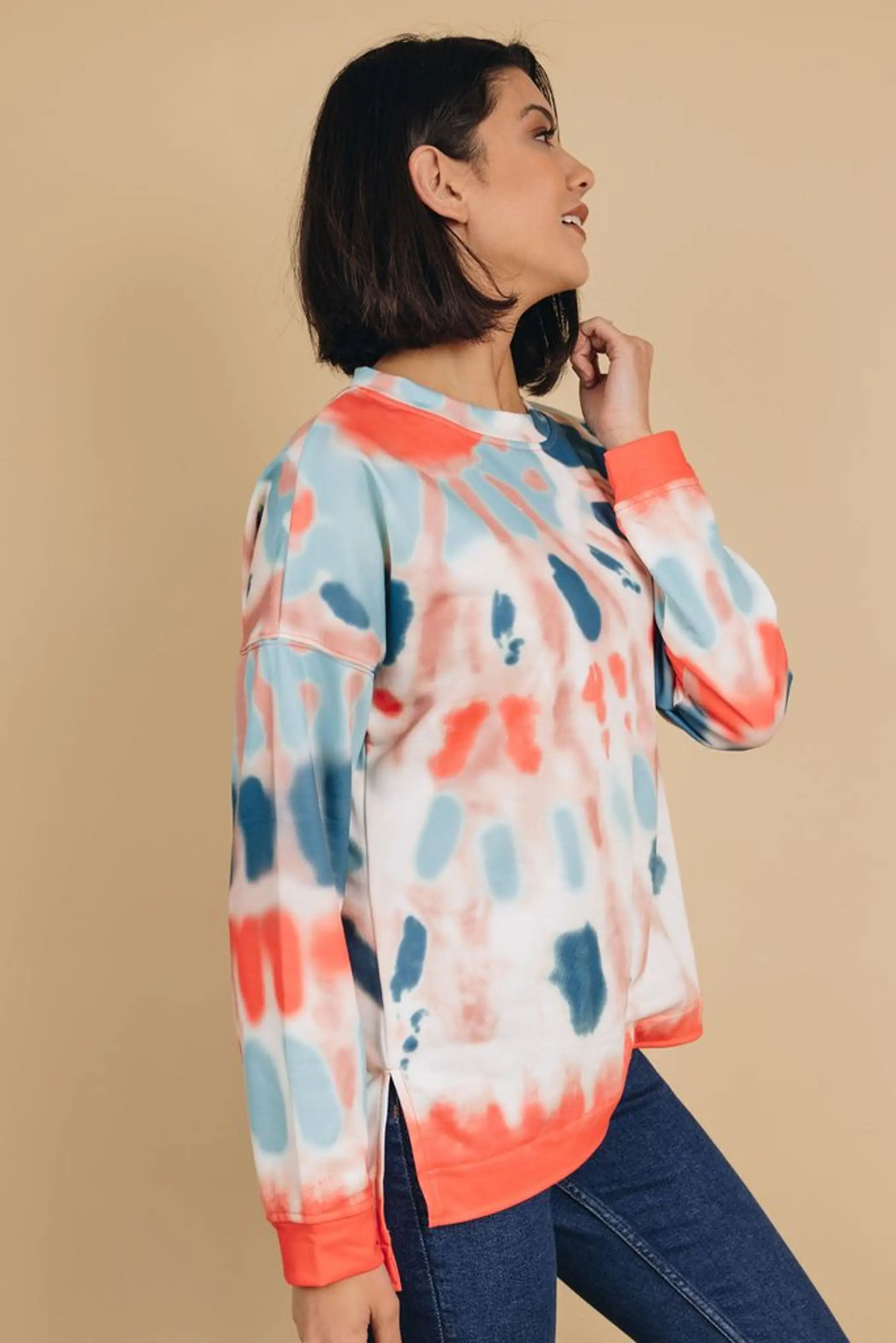 Not Your Boyfriend's Tie Dye Sweatshirt Stay Warm in Style