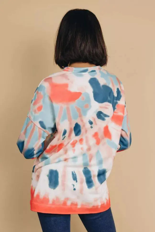 Not Your Boyfriend's Tie Dye Sweatshirt Stay Warm in Style