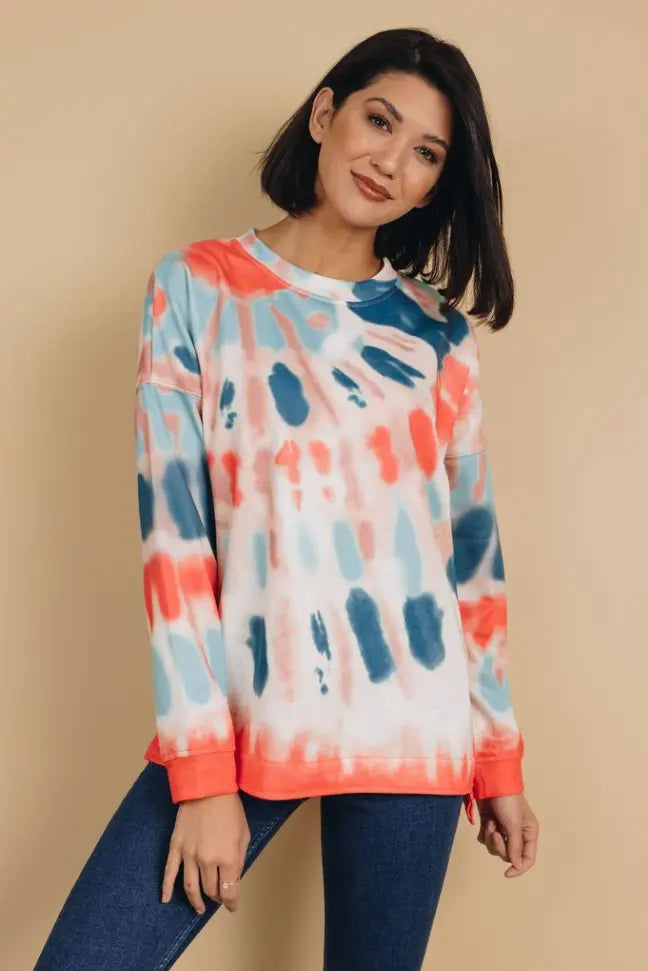 Not Your Boyfriend's Tie Dye Sweatshirt Stay Warm in Style