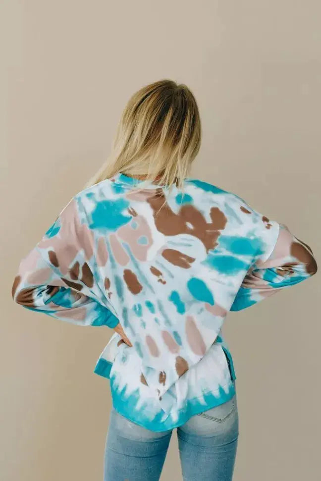 Not Your Boyfriend's Tie Dye Sweatshirt Stay Warm in Style