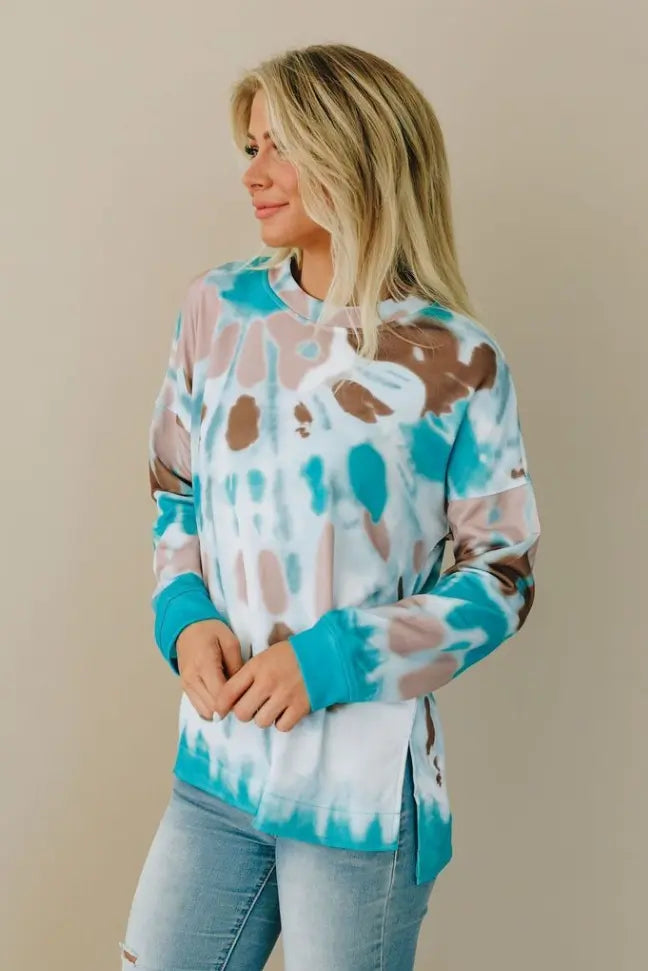 Not Your Boyfriend's Tie Dye Sweatshirt Stay Warm in Style