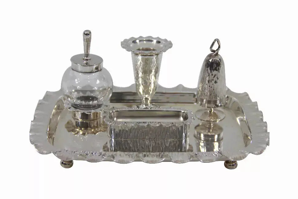 Nouveau Inkstand Corbell Silver