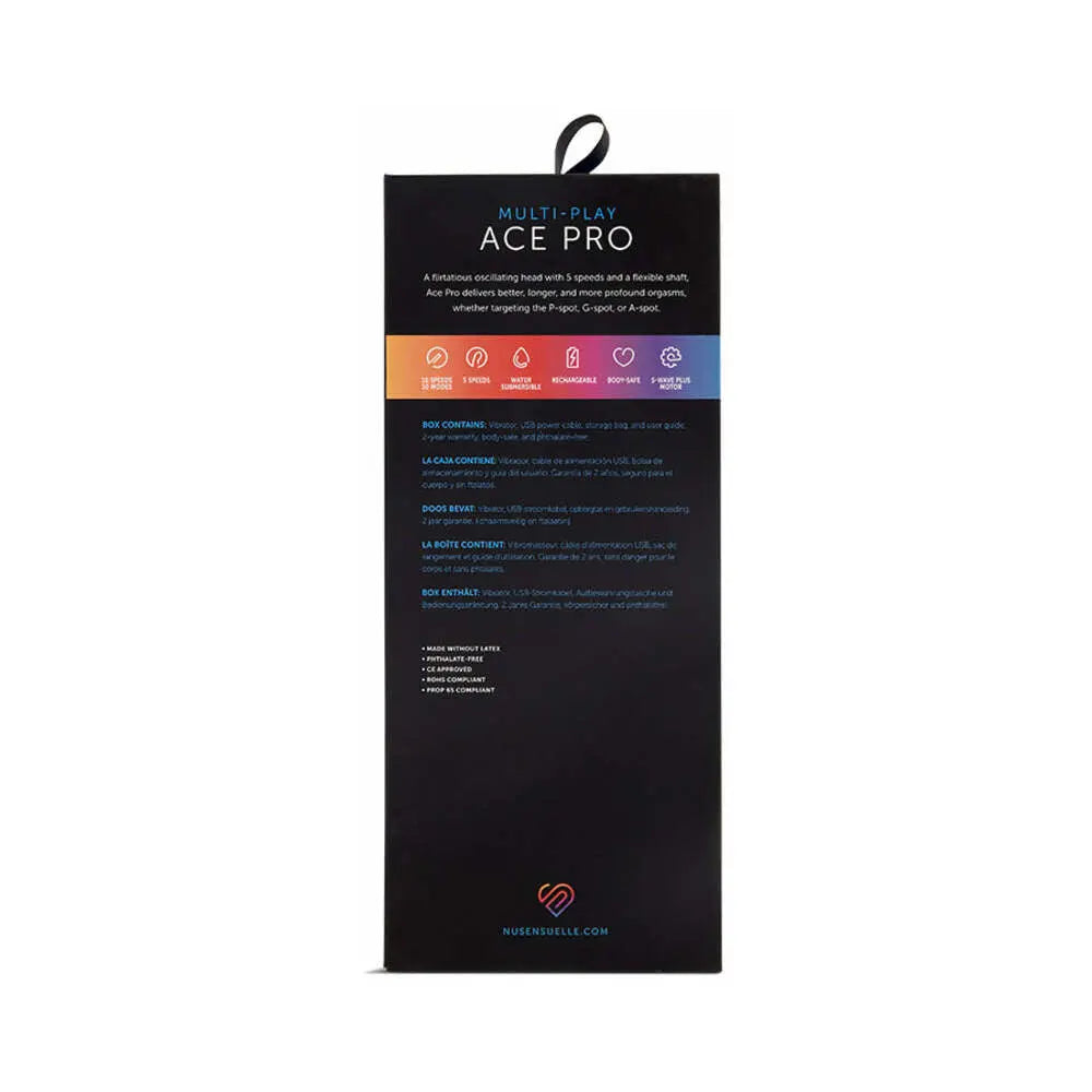 Nu Sensuelle Ace Pro Prostate & G-Spot Vibe Black Nu Sensuelle