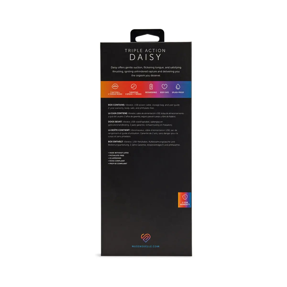 Nu Sensuelle Triple Action Daisy Ultra Violet - GreatEagleInc