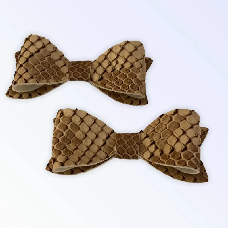 Nude Python Hair Barrettes Bark Fifth Avenue