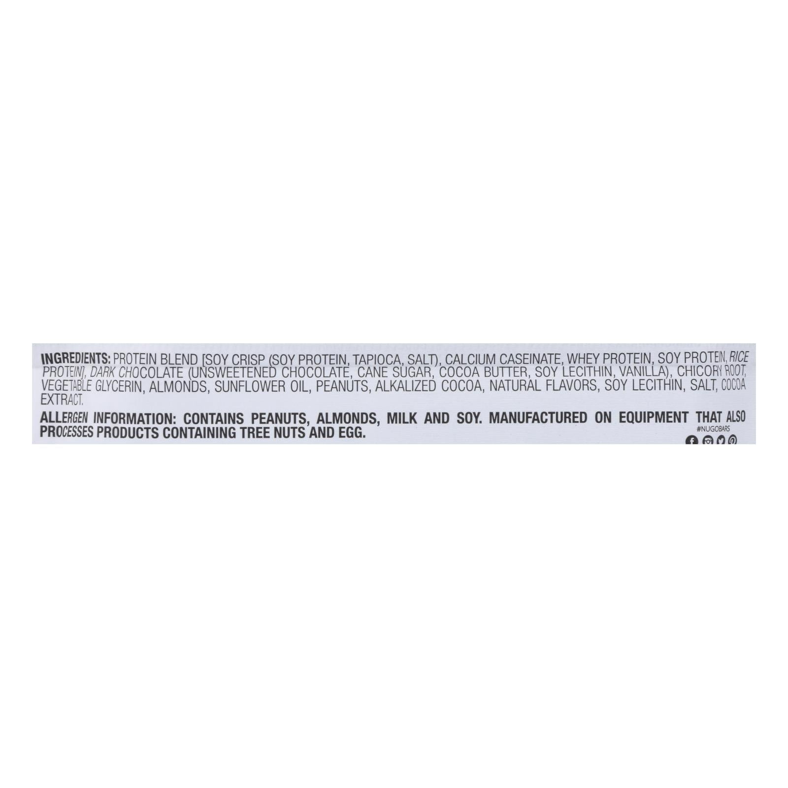 Nugo Nutrition Bar - Slim - Brownie Crunch - 1.59 Oz Bars - Case Of 12 Nugo Nutrition Bar