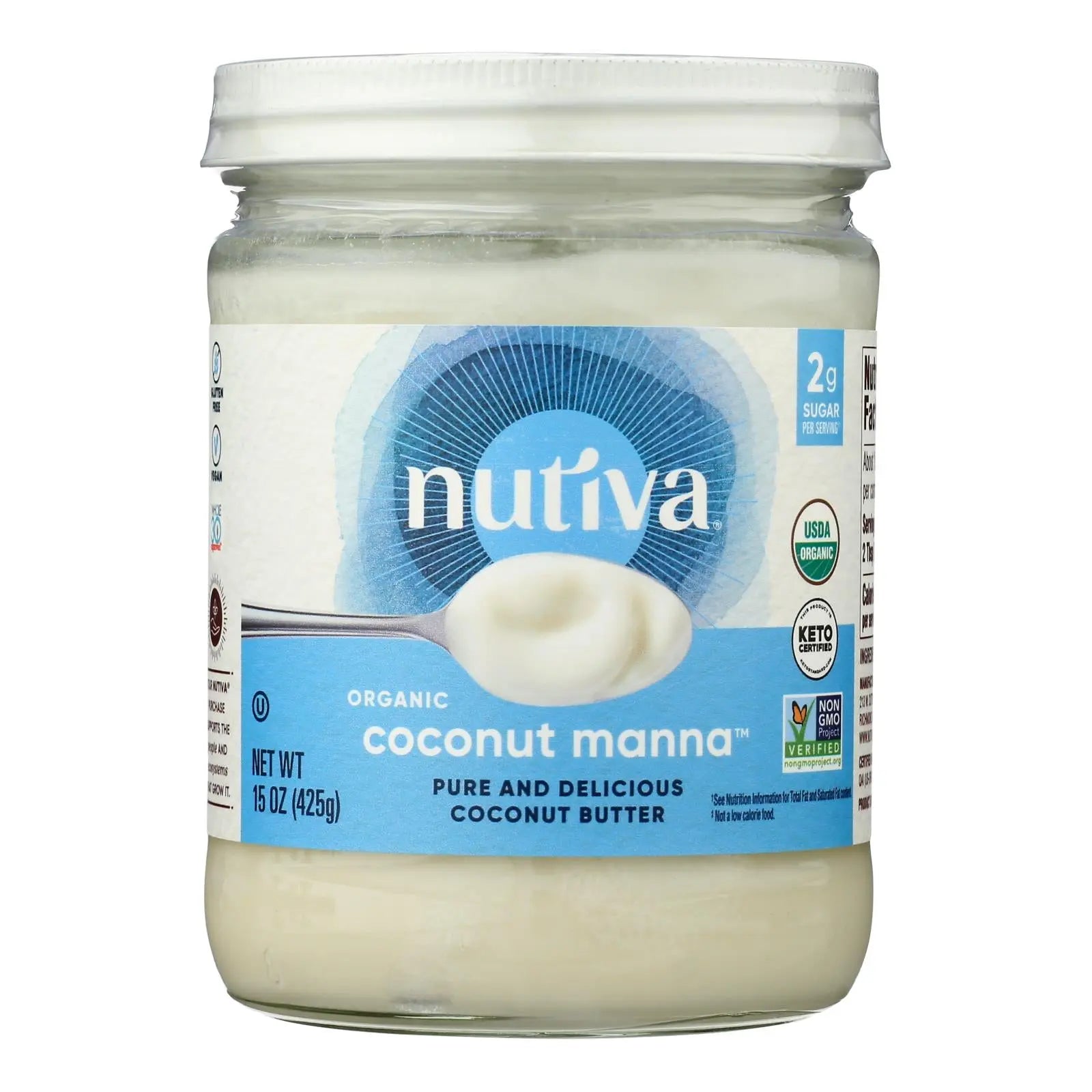 Nutiva Organic Manna - Coconut - Case Of 6 - 15 Oz. Nutiva