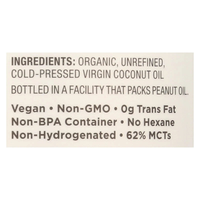 Nutiva Virgin Coconut Oil Organic - 15 Fl Oz Nutiva