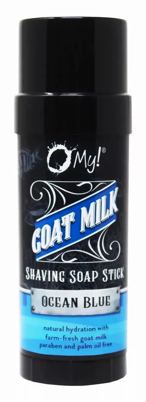 O My! Goat Milk Shaving Soap - Get your Healthy Goat Milk Wet-Shave On with O My! - Free of Parabens & More - Shea Butter, Vit E - Leaping Bunny Certified - Handcrafted in USA Omniio