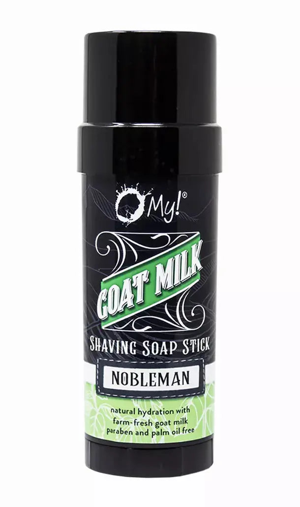 O My! Goat Milk Shaving Soap - Get your Healthy Goat Milk Wet-Shave On with O My! - Free of Parabens & More - Shea Butter, Vit E - Leaping Bunny Certified - Handcrafted in USA Omniio
