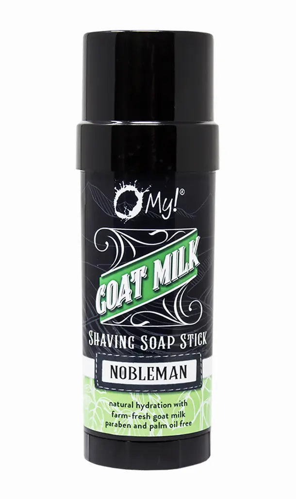 O My! Goat Milk Shaving Soap - Get your Healthy Goat Milk Wet-Shave On with O My! - Free of Parabens & More - Shea Butter, Vit E - Leaping Bunny Certified - Handcrafted in USA Omniio