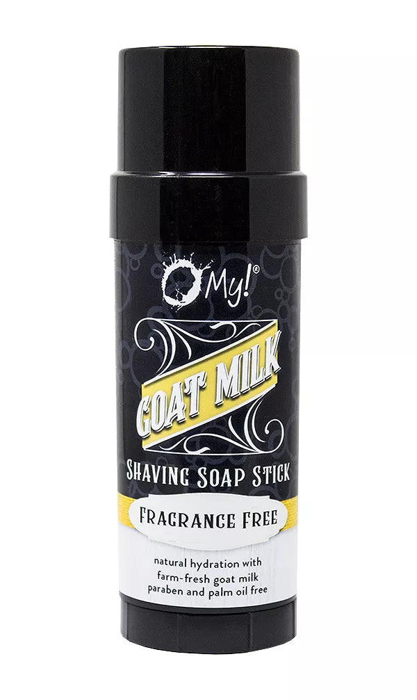 O My! Goat Milk Shaving Soap - Get your Healthy Goat Milk Wet-Shave On with O My! - Free of Parabens & More - Shea Butter, Vit E - Leaping Bunny Certified - Handcrafted in USA Omniio