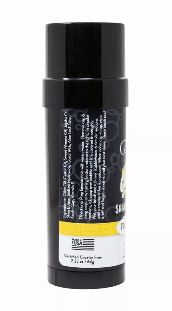 O My! Goat Milk Shaving Soap - Get your Healthy Goat Milk Wet-Shave On with O My! - Free of Parabens & More - Shea Butter, Vit E - Leaping Bunny Certified - Handcrafted in USA Omniio