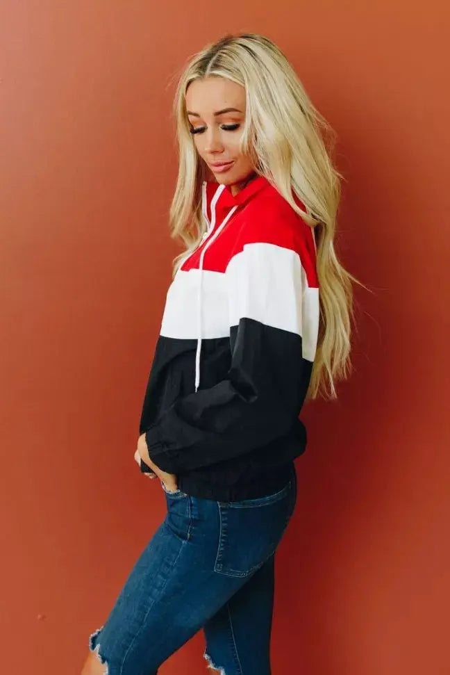 OEM Push It Colorblock Windbreaker Stay Warm in Style