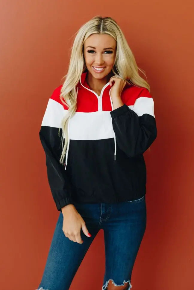 OEM Push It Colorblock Windbreaker Stay Warm in Style