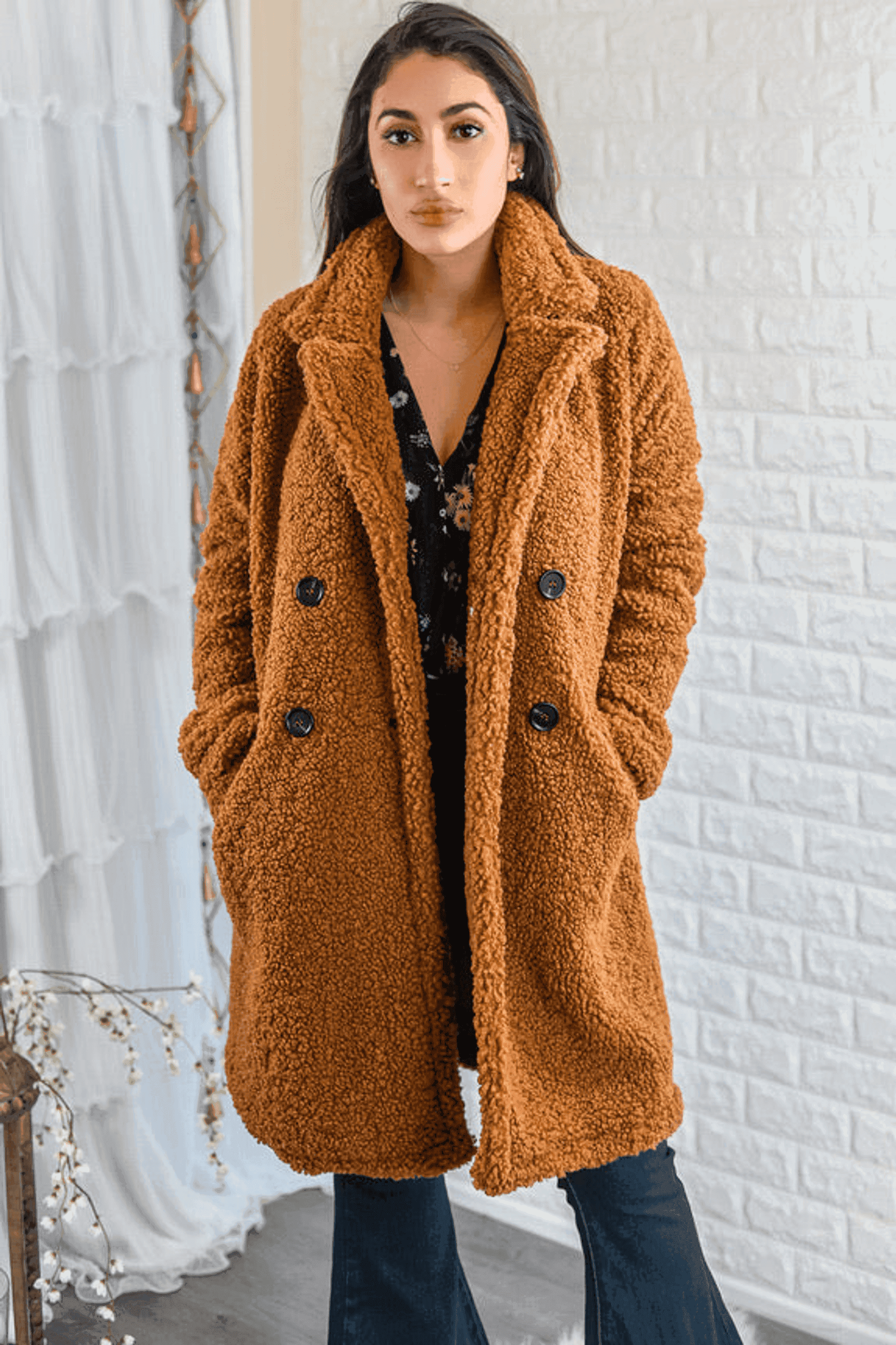 OH Teddy Baby Faux Fur Teddy Coat Camel SurelyMine
