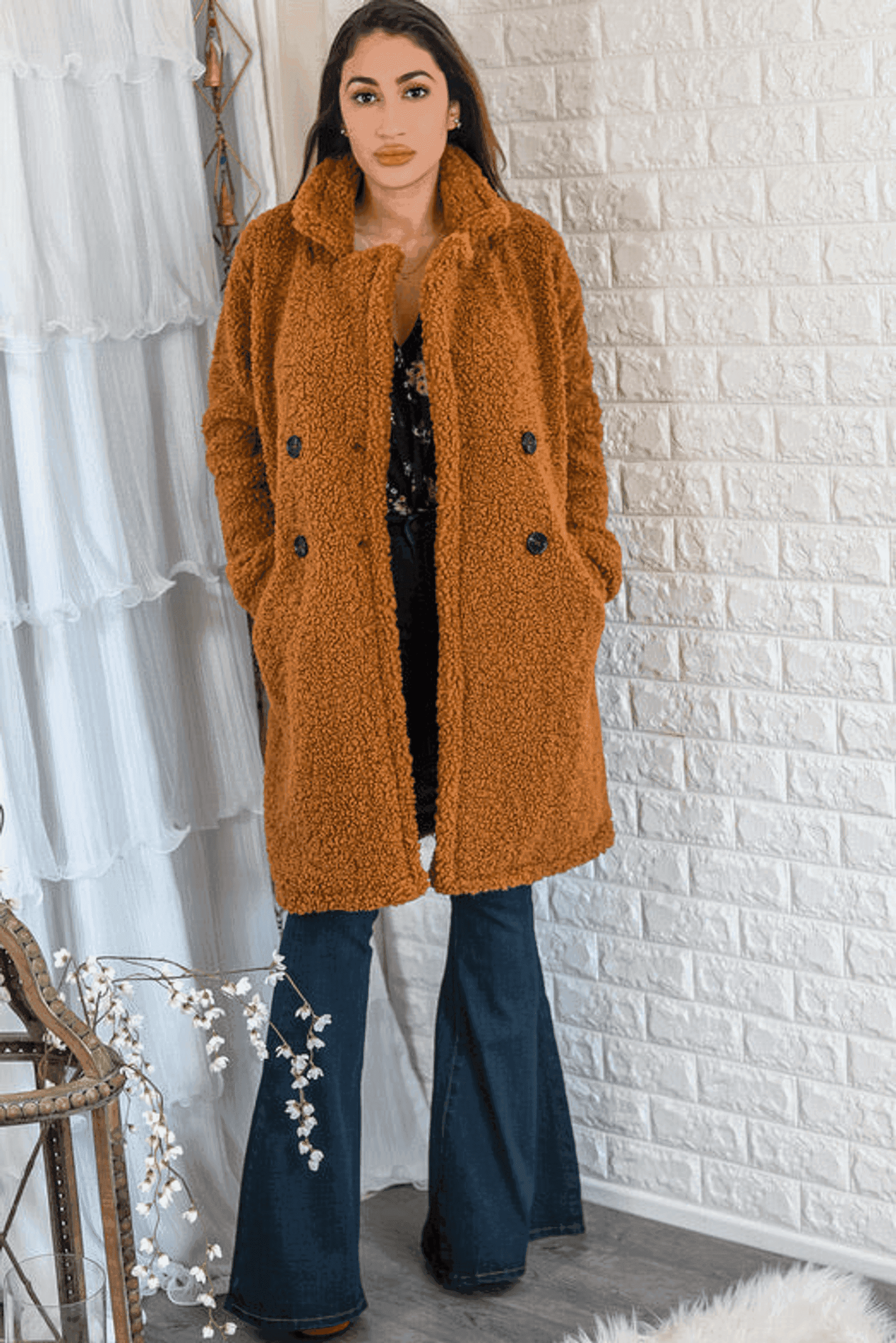 OH Teddy Baby Faux Fur Teddy Coat Camel SurelyMine