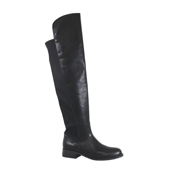 OPEN STOCK Yoki Women's Knee High stretch backside Boots Yoki Fashion