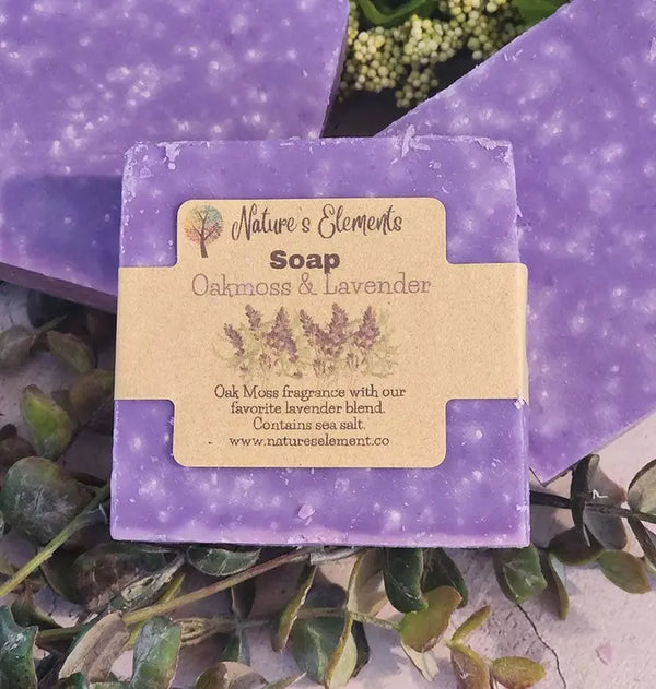Oakmoss & Lavender Handcrafted Soap Natures Elements
