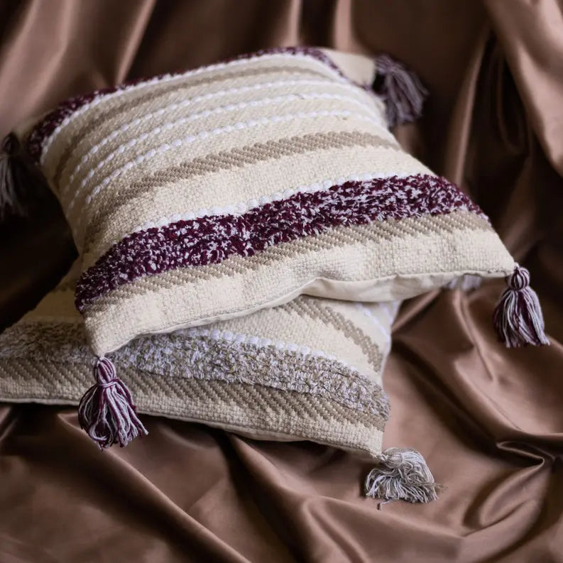Oasis Cotton Throw Pillows Bit of Meraki