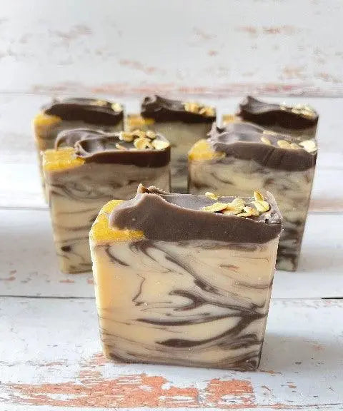 Oatmeal Honey Chocolate Soap Sabun by the bay