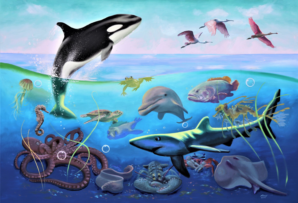 Ocean Life- 3D Postcard Bookmark Trenz