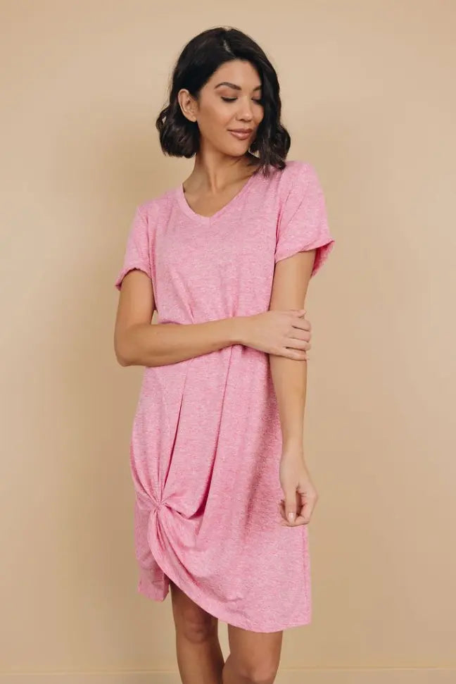 Odell Knotted Mini Dress Stay Warm in Style