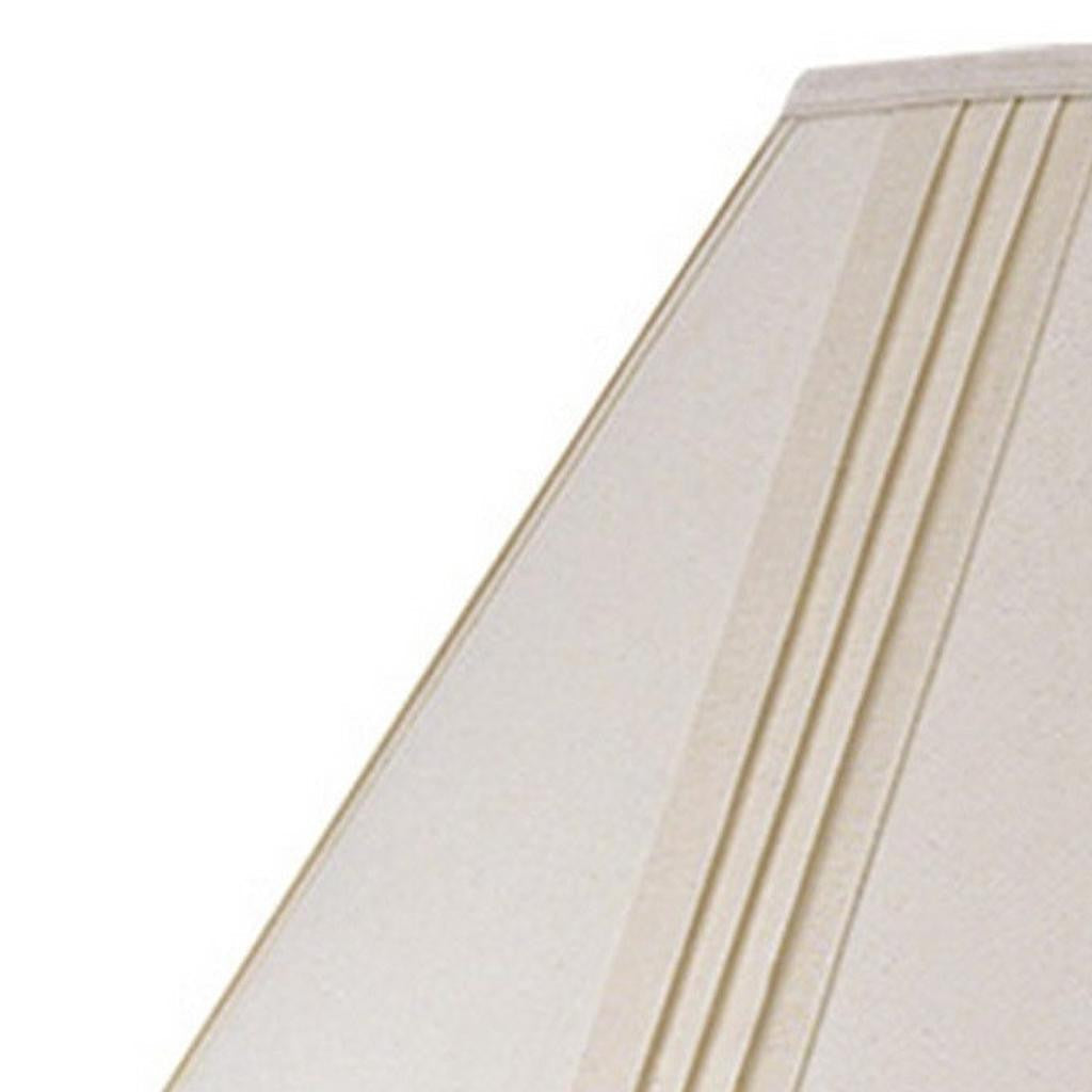 Off White Linen Pleated Empire Lamp Shade Homeroots Lighting