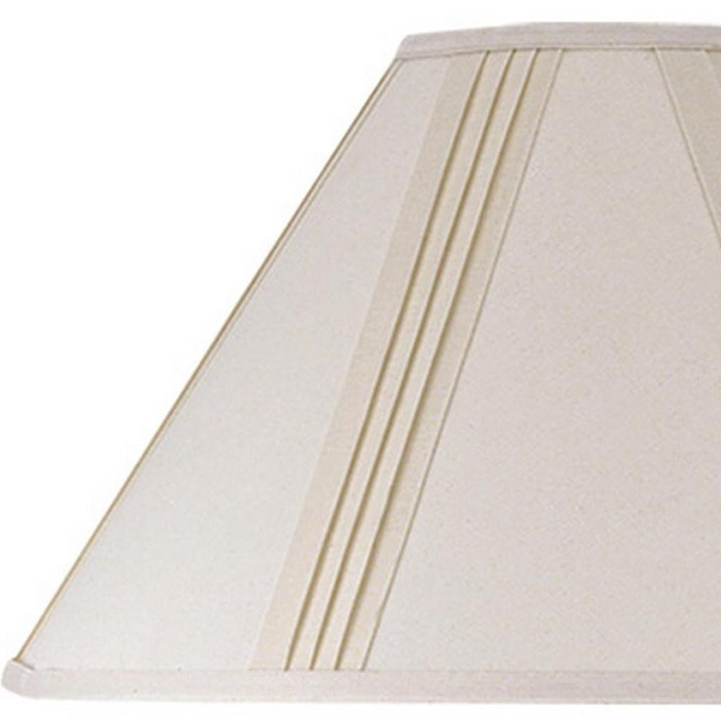 Off White Linen Pleated Empire Lamp Shade Homeroots Lighting