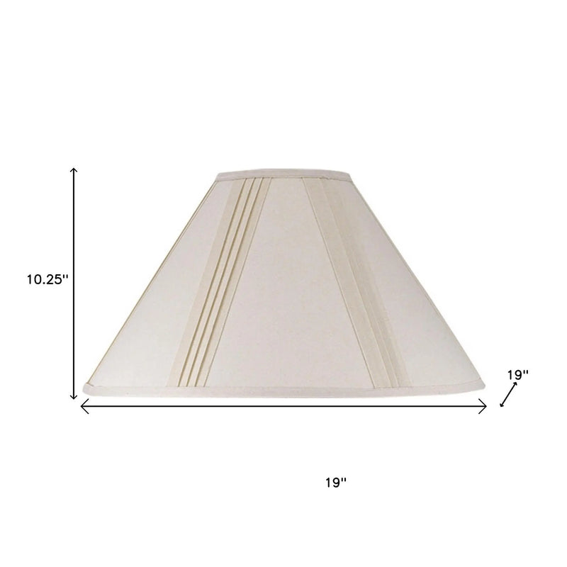 Off White Linen Pleated Empire Lamp Shade Homeroots Lighting