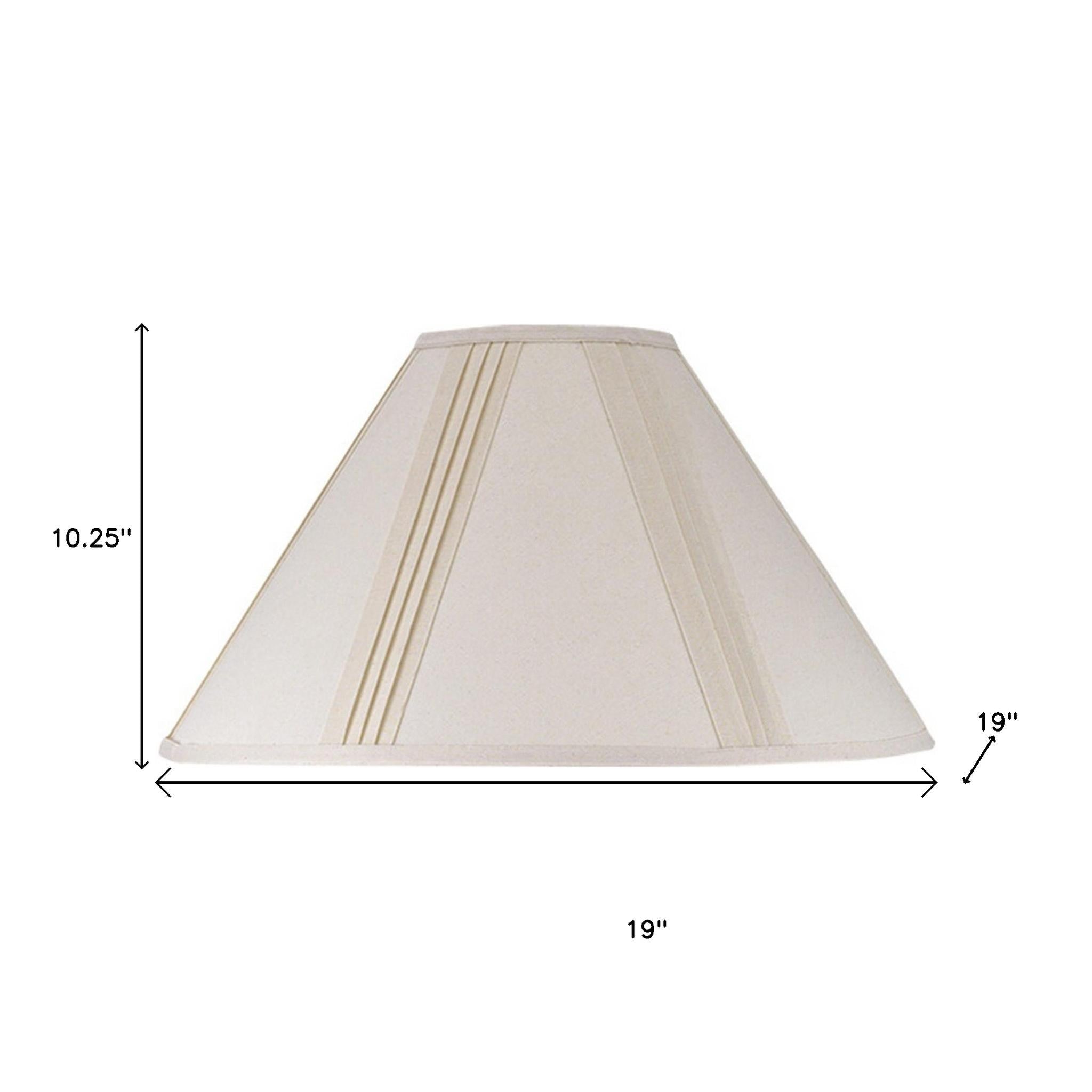 Off White Linen Pleated Empire Lamp Shade Homeroots Lighting