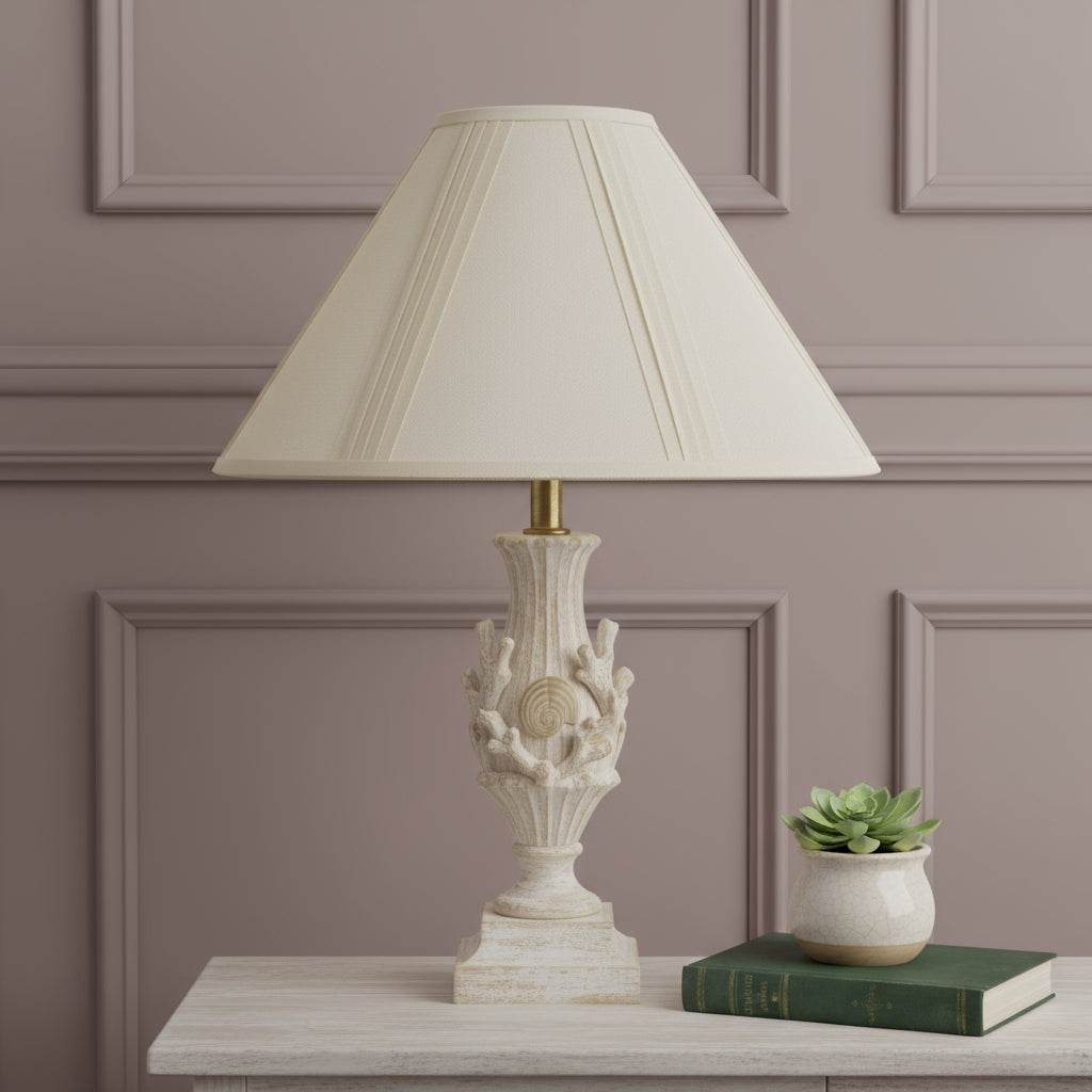 Off White Linen Pleated Empire Lamp Shade Homeroots Lighting