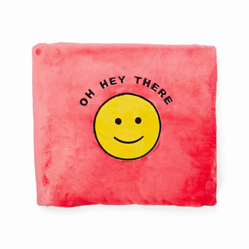 Oh Hey There Plush Fleece Nap Blanket Cocus Pocus