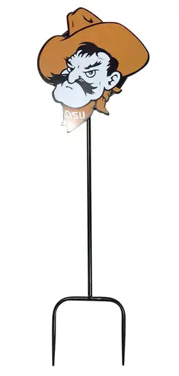 Oklahoma State University Pistol Pete Wrought Iron Yard Decor LRT SALES