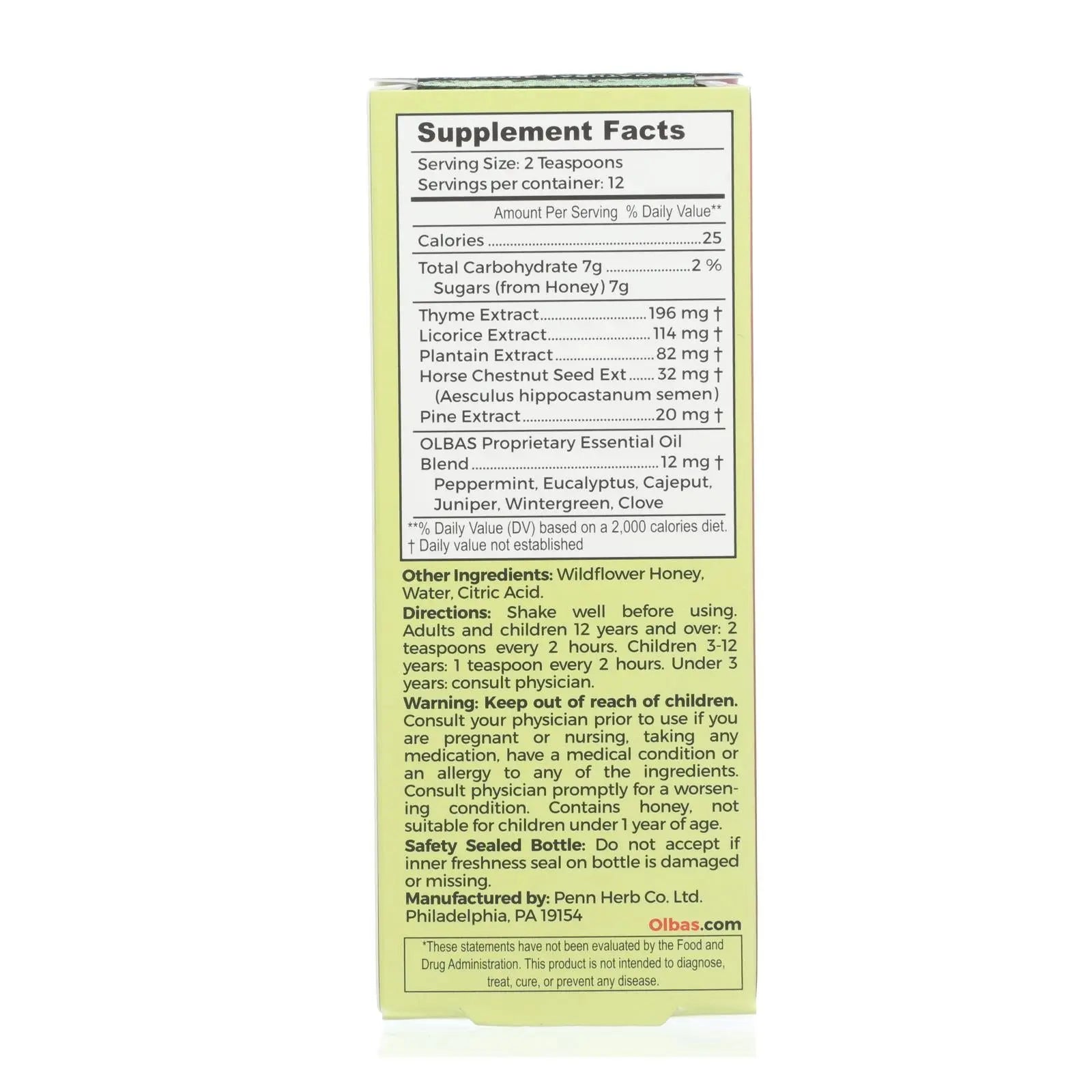 Olbas - Cough Syrup - 4 Fl Oz Olbas