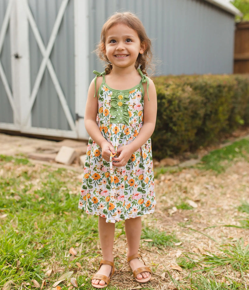 Olive Green Floral Savannah 2 pc Tunic Sell It LLC