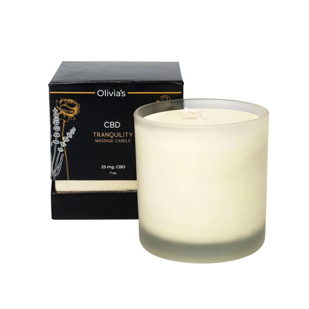 Olivia's Boudoir CBD Tranquility Massage Candle 25mg  7oz Olivia's Boudoir