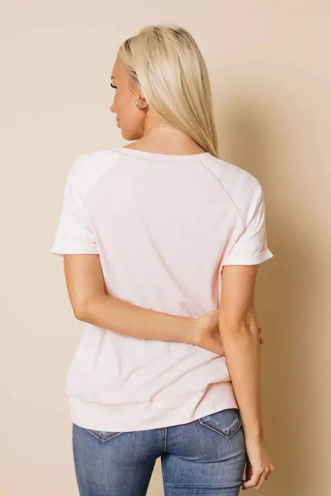 Olympe Sleeve Striped T-shirt Stay Warm in Style