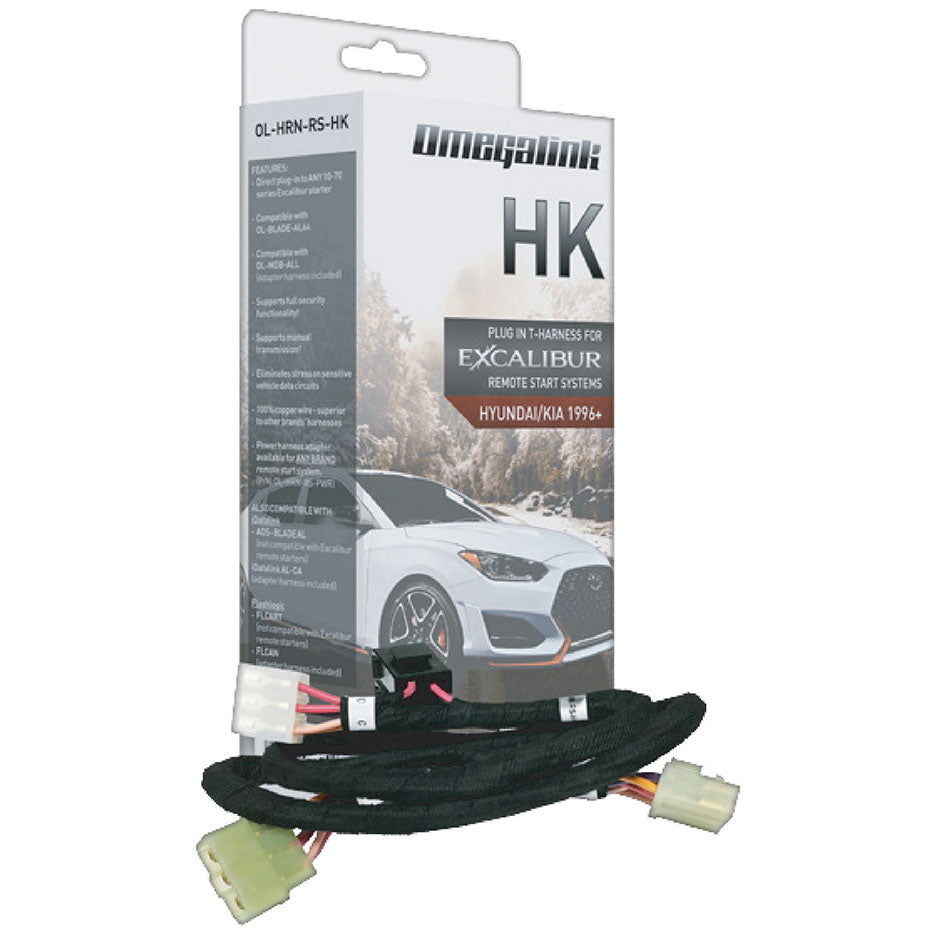 Omegalink T-harness - Covers Select Hyundai/kia Standard Key Vehicles (2010 To 2025) Excalibur Alarms