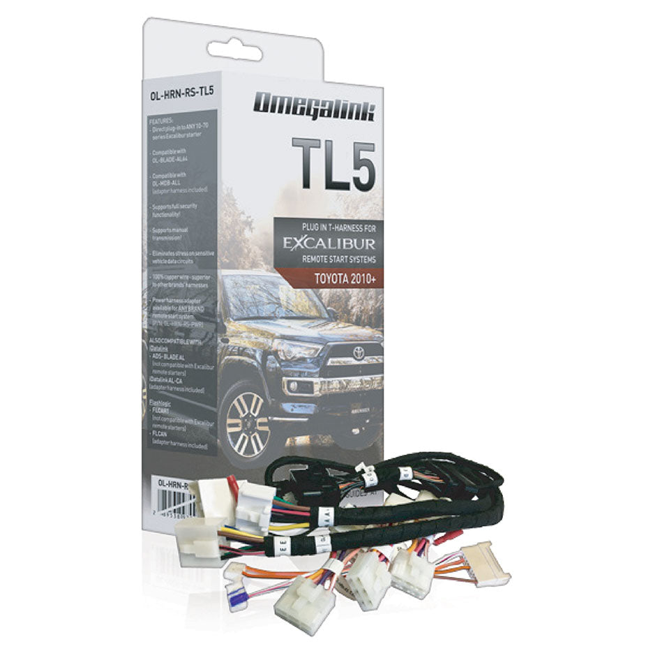 Omegalink T-harness - Covers Select Scion & Toyota Standard Key Vehicles (2010-2023) Excalibur Alarms