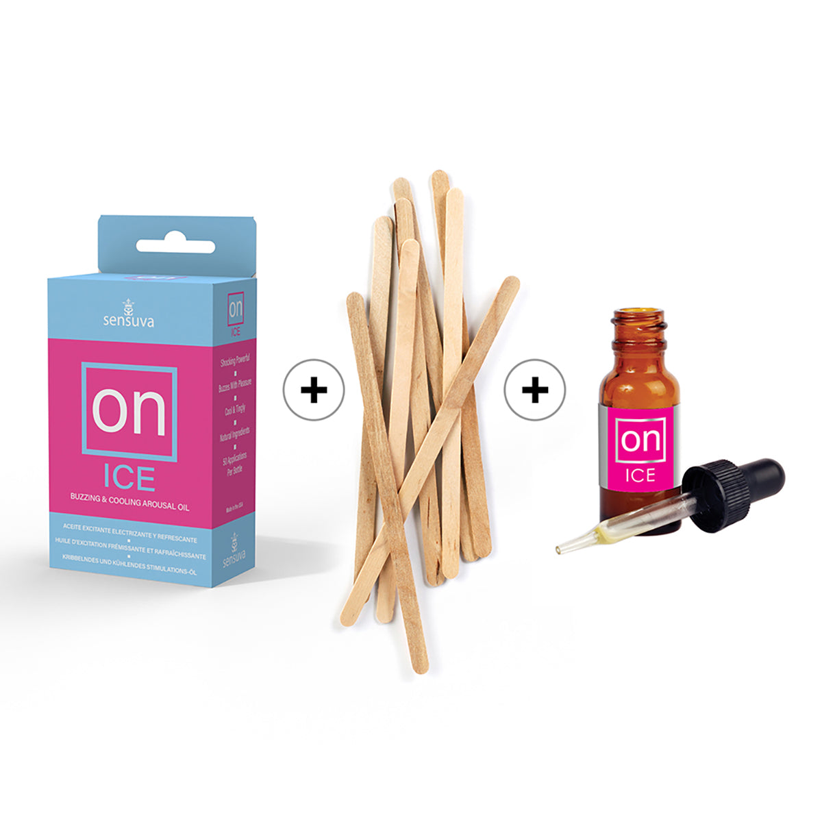 On Ice Arousal Oil 5ml 12pc/Test/Stick Refills Sensuva