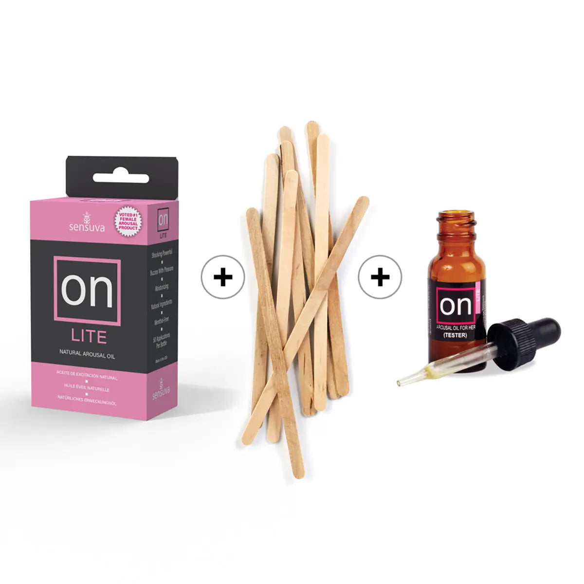 On Lite Arousal Oil 5ml 12pc/Test/Stick Refills Sensuva