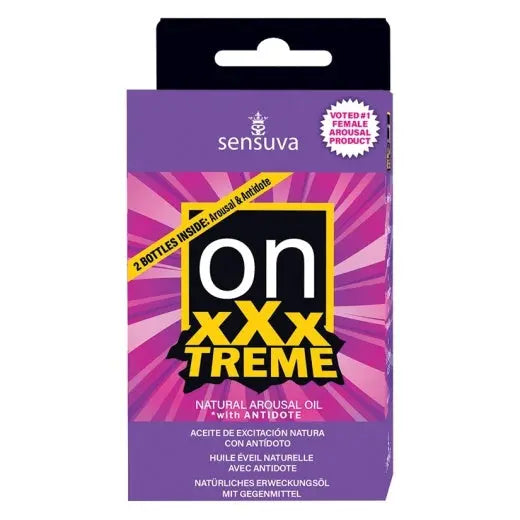 On Xxxtreme Arousal Oil 0.17 Fl Oz With Antidote Oil Sensuva