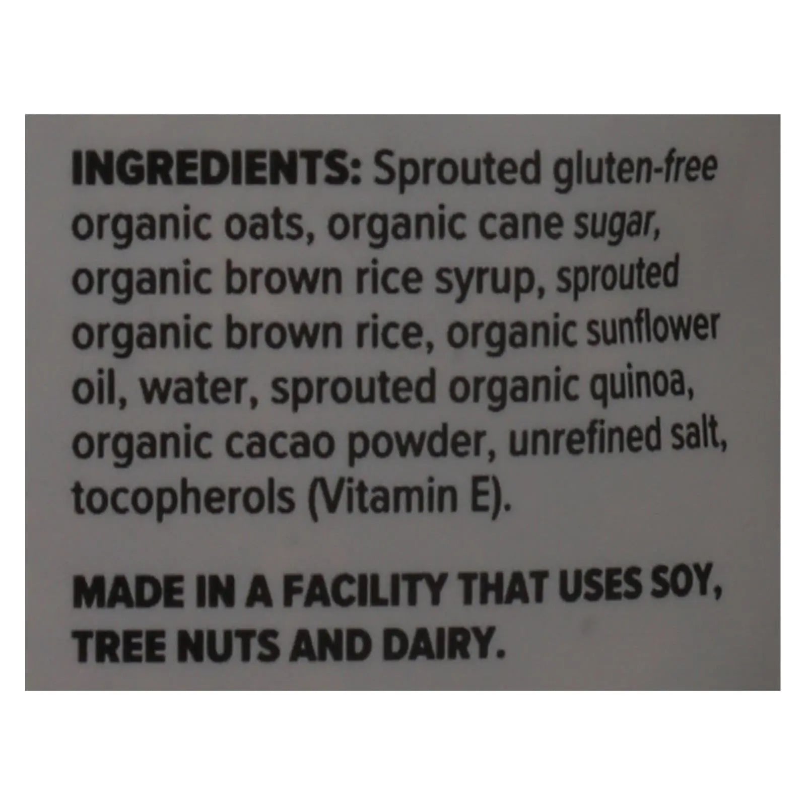 One Degree Organic Foods Quinoa Cacao Granola - Sprouted Oat - Case Of 6 - 11 Oz. One Degree Organic Foods