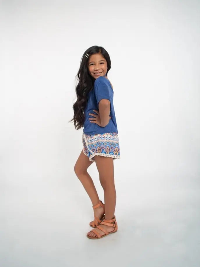 Open Back Top ft Short Cape Sleeves Little Mass