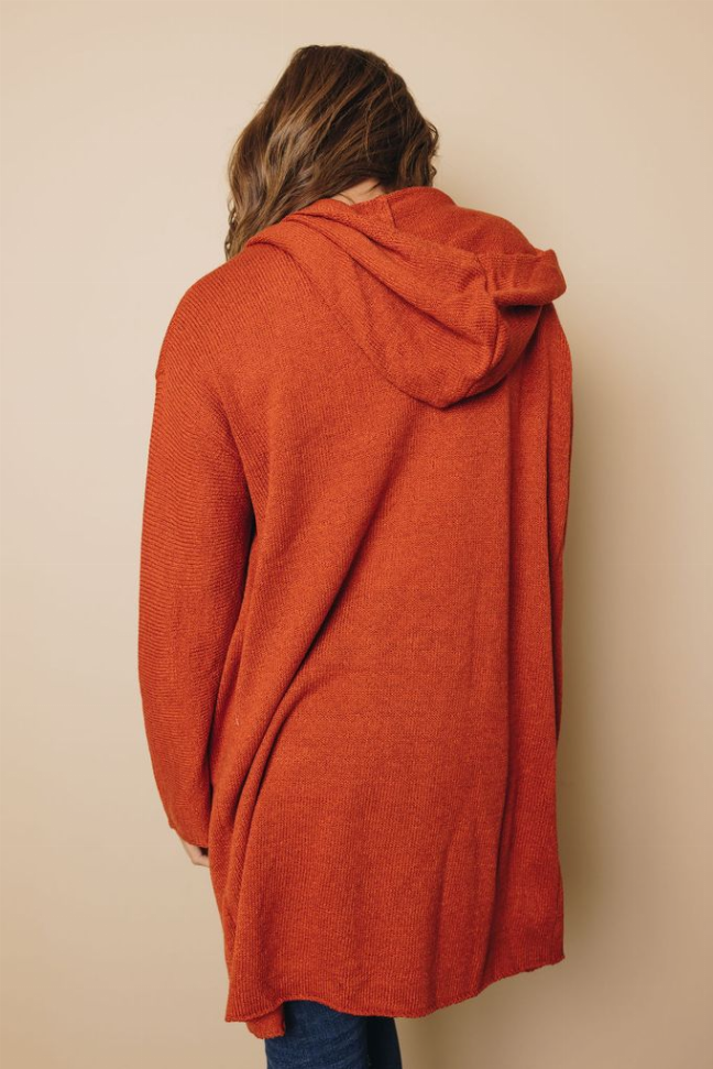 Open Front Hooded Sweater Cardigan Stay Warm in Style