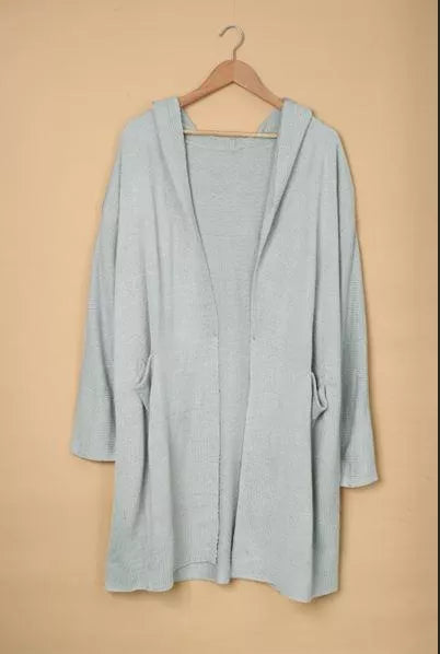 Open Front Hooded Sweater Cardigan Stay Warm in Style